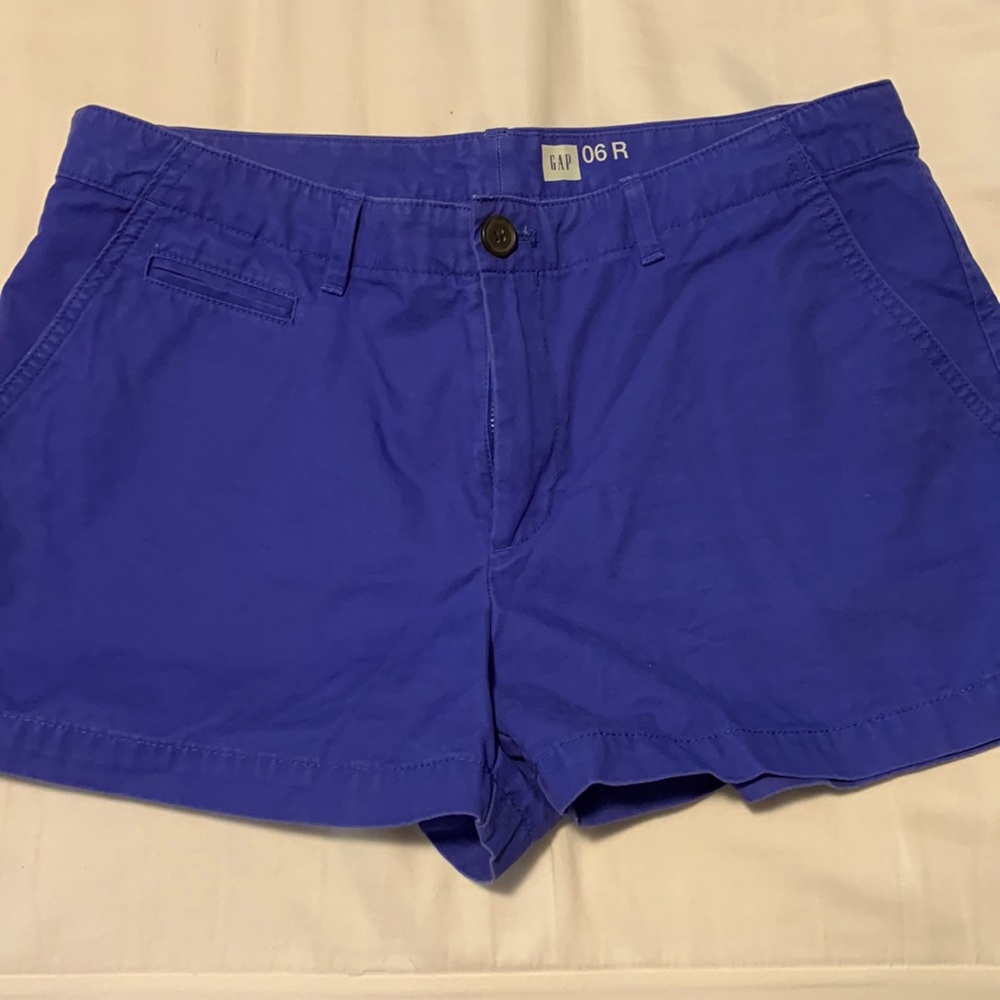 Womens Gap Mid Rise 100% Cotton Chino Summer Shorts
